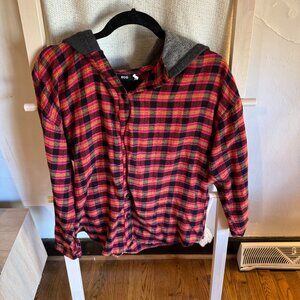 BDG Hooded Flannel